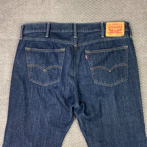 Levi's 527 Bootcut Jeans Men's 40 x 30 Blue Cotton 05527-4010 Boot Cut Denim - Picture 5 of 14